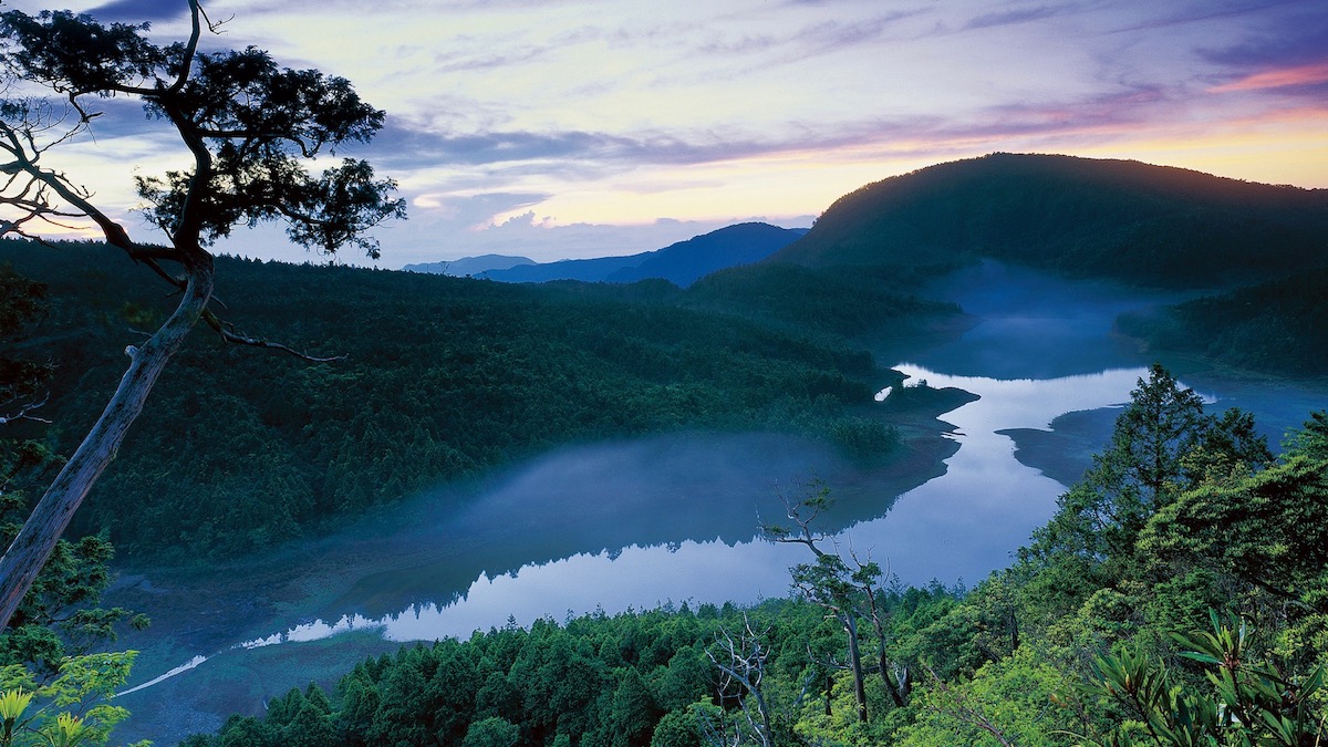 翠峰湖環山步道一隅