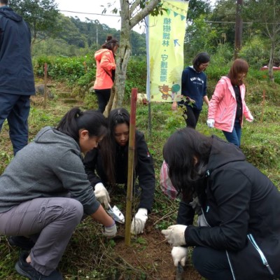 康橋師生，用植樹行動延續島嶼生命綠