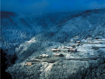 太平山莊冬季雪景