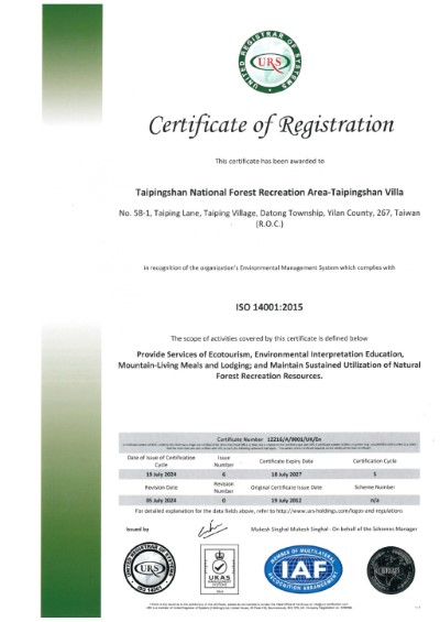 ISO14001證書-英