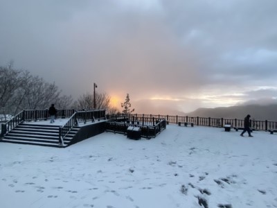 觀景平台雪景