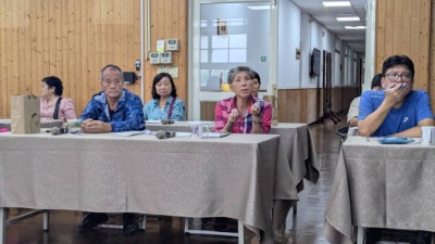 冬山鄉鹿埔村志工隊分享參與營造心得及提出棲地管理建議