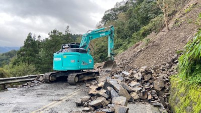 太平山區內道路宜專一線8.5k坍方交通暫時中斷，啟動封閉措施並同步進行搶修4